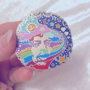 Jimi Hendrix Psychedelic Enamel Pin